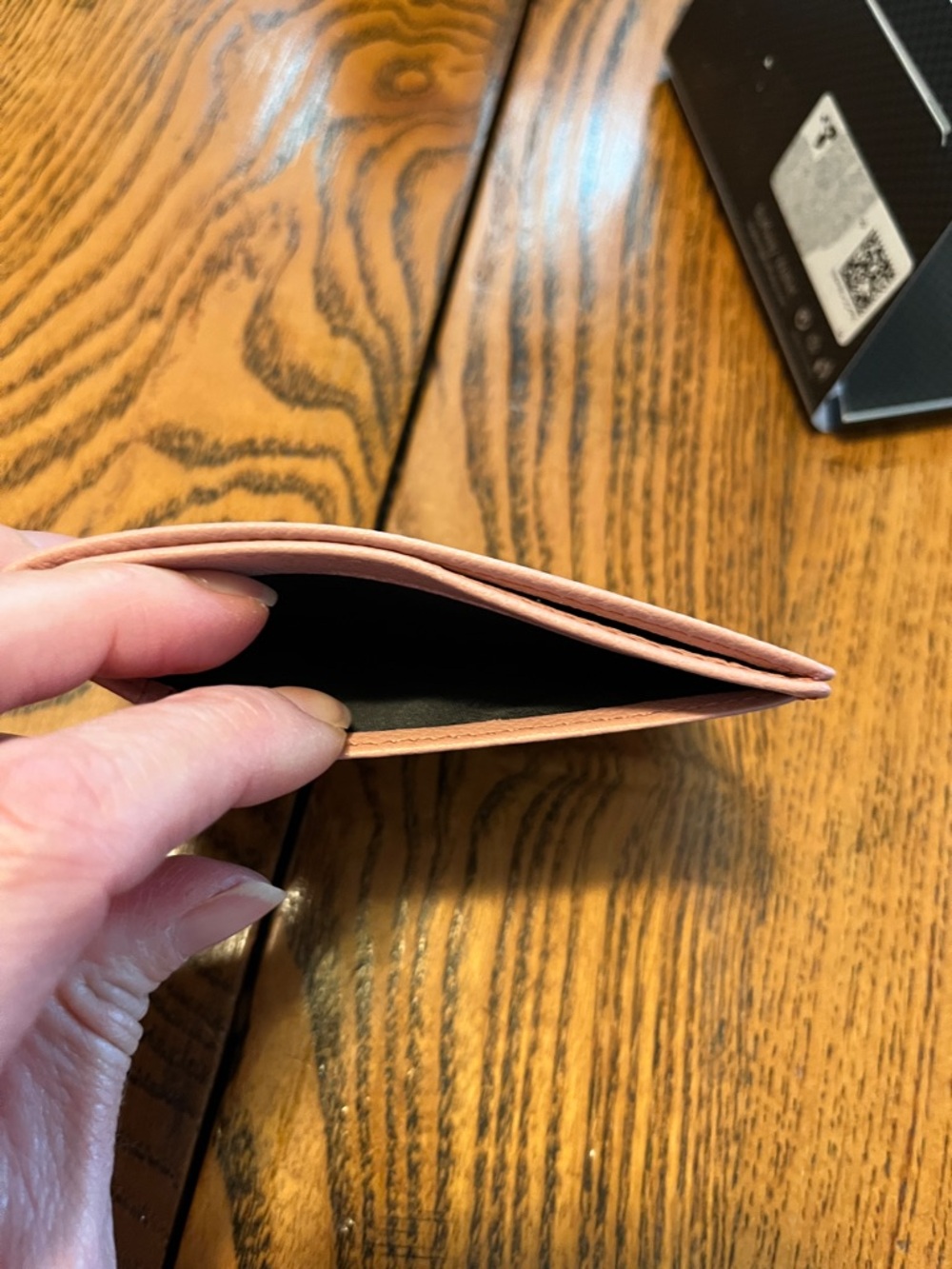 Buff Slim Minimalist Card Holder - Black - Picture 10 of 16